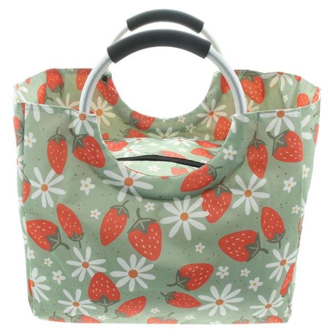 Preview: Kühltasche "Erdbeer" kleine Lunchtasche, tragbare Kühlbox, Isoliertasche, Thermotasche, Picknicktasche