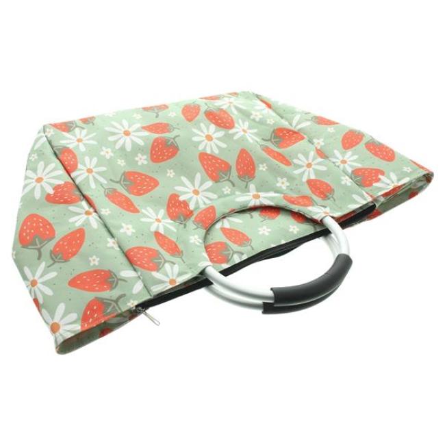 Kühltasche "Erdbeer" kleine Lunchtasche, tragbare Kühlbox, Isoliertasche, Thermotasche, Picknicktasche