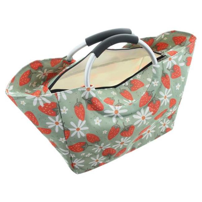 Kühltasche "Erdbeer" kleine Lunchtasche, tragbare Kühlbox, Isoliertasche, Thermotasche, Picknicktasche