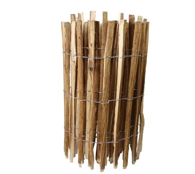 Staketenzaun "Haselnuss" Gartenzaun 90 cm hoch, 5 m lang, Holzzaun, Rollzaun, Teichzaun