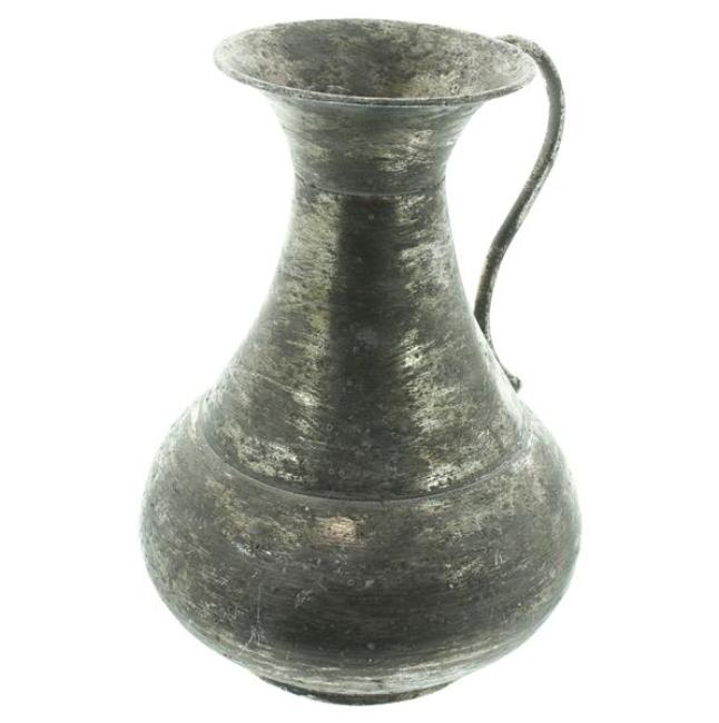 Dekokrug "Metallic" aus Metall, mit Antik Finish in Gold, 27 cm hoch, Vase für Trockenblumen, Blumenvase, Tischvase für Zweige & Äste