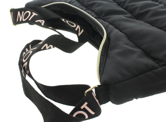 Handtasche "Not a Pillow" schwarz, 36x11x22 cm, klein, Schultertasche, Tragetasche, Umhängetasche