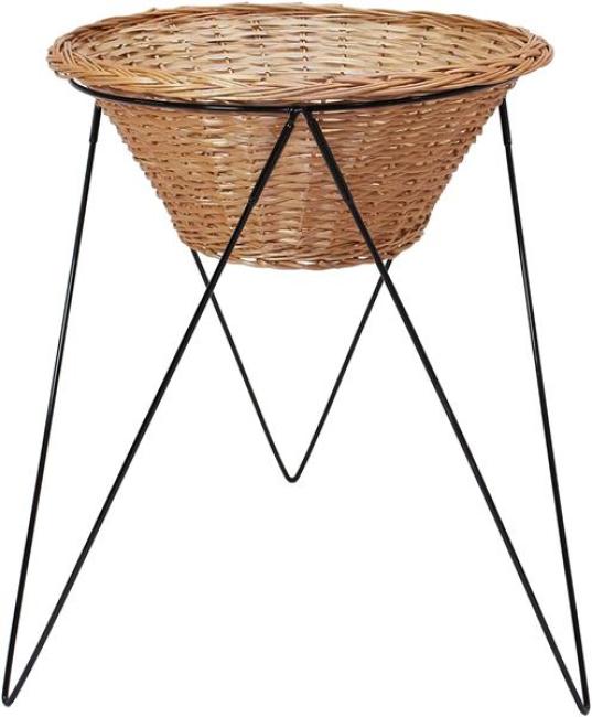 Preview: Verkaufsständer mit Weidenkorb Ø 60 cm, Warenkorb, Aktionskorb