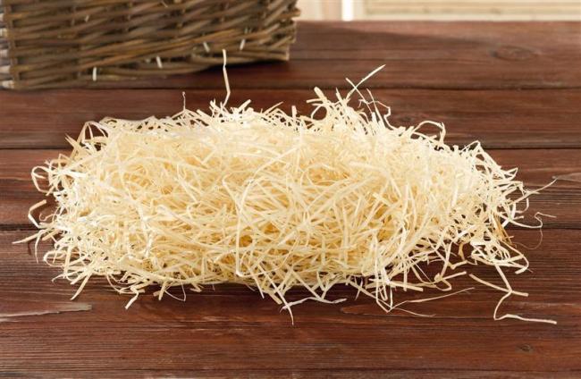 Preview: 10kg Holzwolle “Natur" zum Basteln, hell, Dekomaterial, Polstermaterial, Füllmaterial