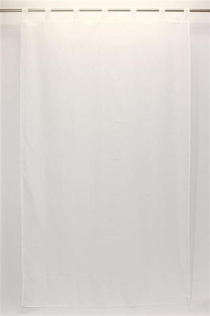 Dekoschal in Leinenoptik, weiß, 140x250 cm, Schlaufenschal