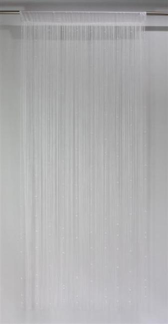 Fadenvorhang "Weiße Perlen" 90x205 cm, Balkontür Insektenschutz Vorhang, Türvorhang, Fliegenvorhang