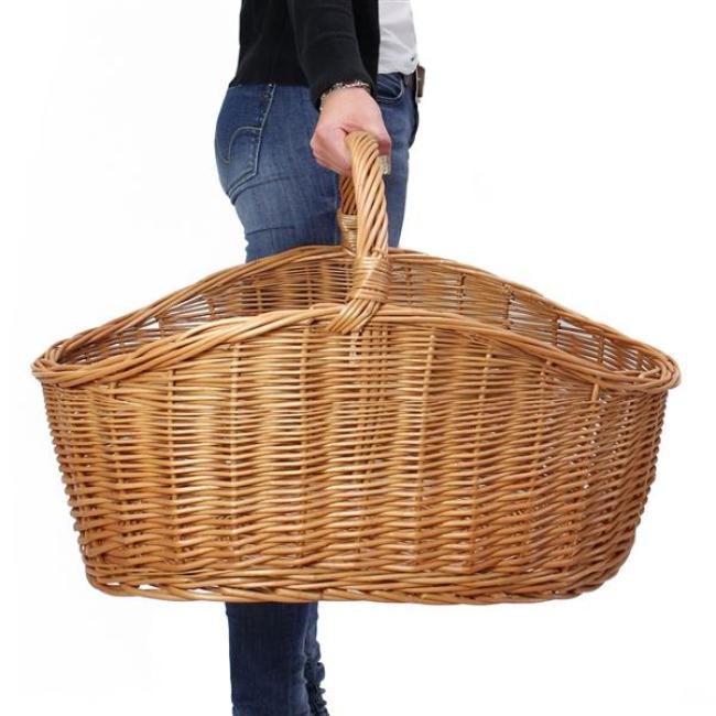 Preview: XXL Einkaufskorb "Maxi" aus Weide, 68x49 cm groß, Tragekorb, Erntekorb, Weidenkorb, Flechtkorb