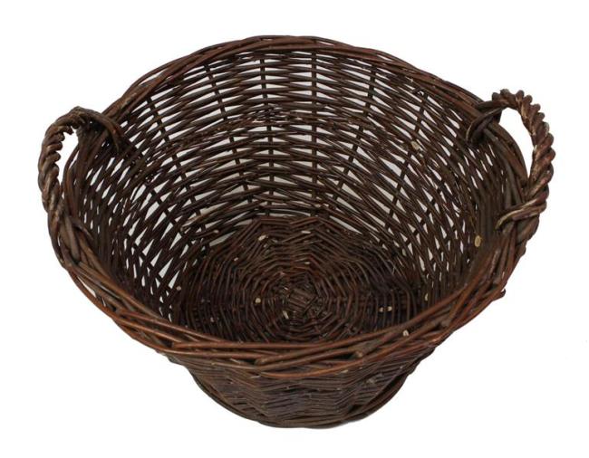 Füllkorb "Natur" aus Weide, Ø 50x28 cm, Erntekorb, Sammelkorb, Kartoffelkorb