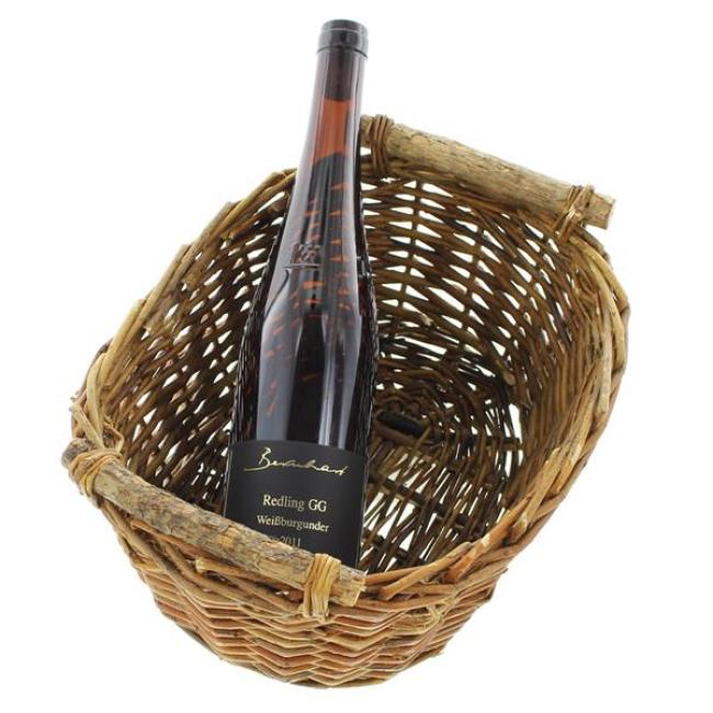 Füllkorb aus Weide groß, 36x27 cm, braun, Obstkorb, Erntekorb, Servierkorb