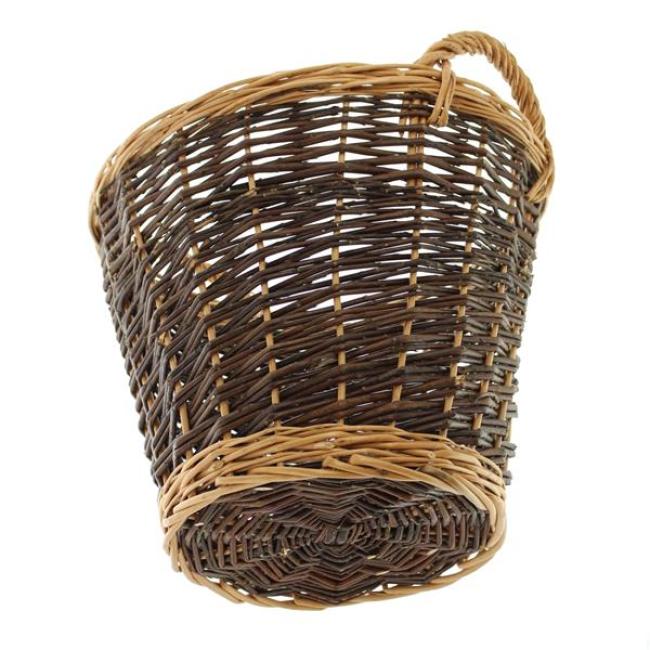 Füllkorb aus Weide Ø 37x30 cm, mit Griffen, Holzkorb, Pflanzkorb, Kartoffelkorb