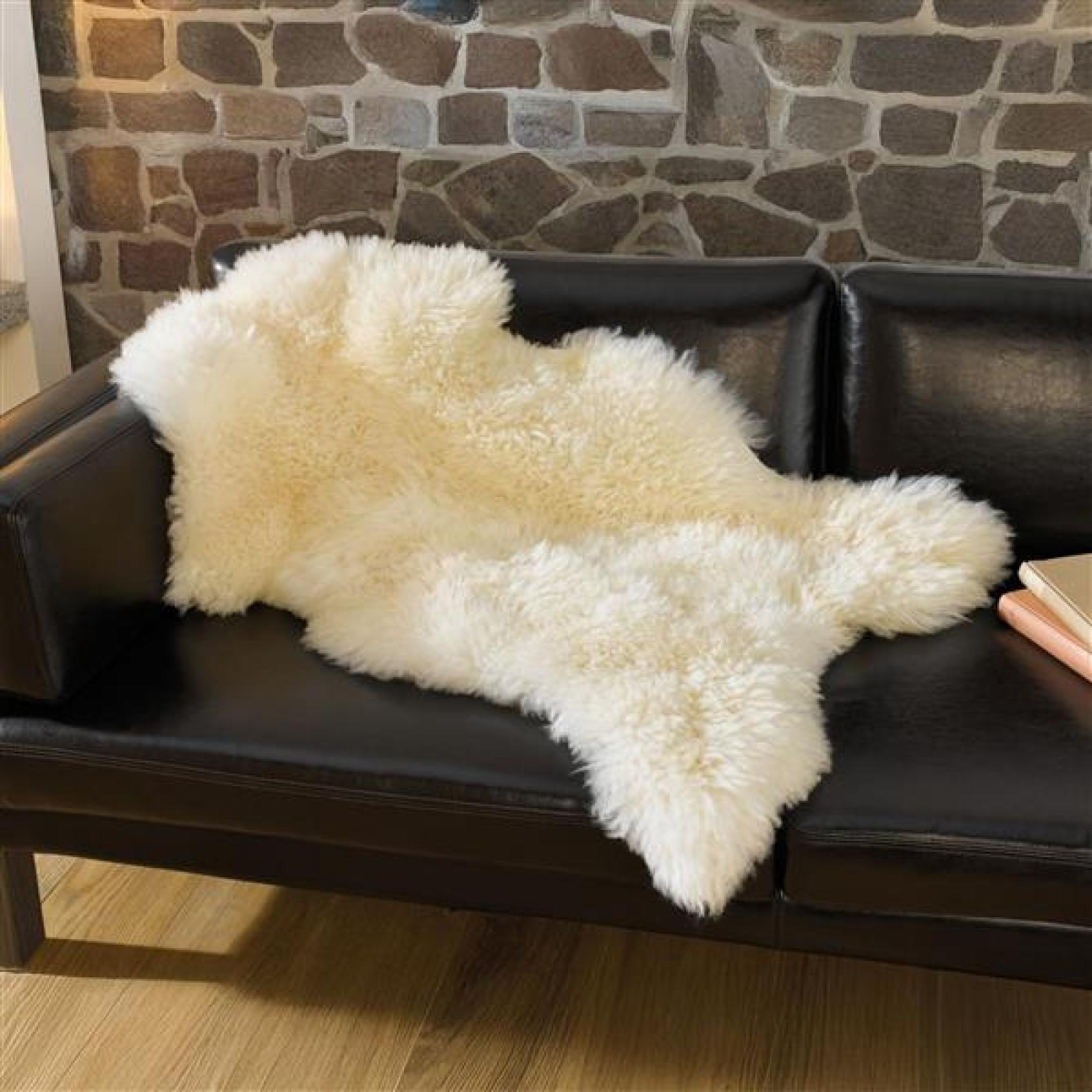 echtes Lammfell, ca 100x55 cm, Echtfell, Schaffell Babyfell, Fellteppich Läufer