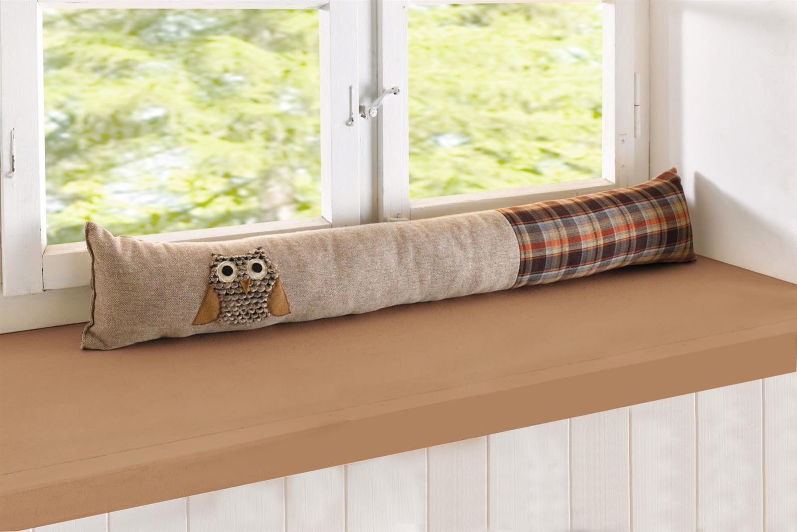 Zugluftstopper "Eule" für Fenster & Tür, Türbodendichtung, Fensterdichtung, Türdichtung, Windstopper