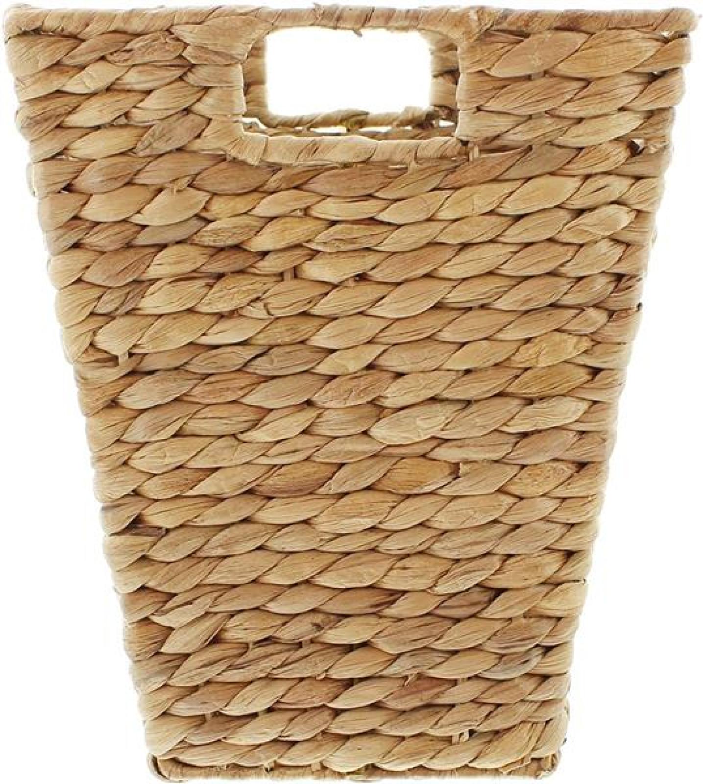 Papierkorb aus Bananenblatt, 25x25x31 cm, Büropapierkorb, Abfalleimer, Mülleimer