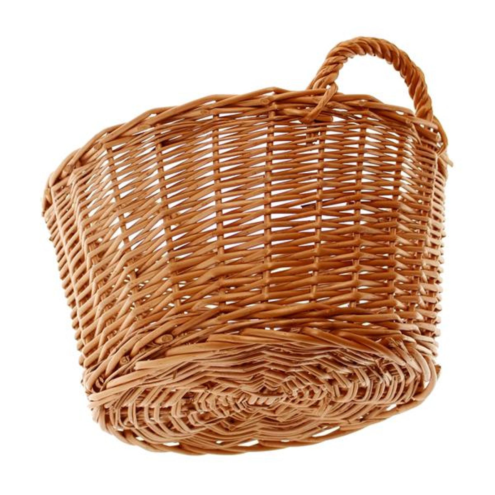 Obstkorb "Natur" aus Weide, rund, Ø 35 cm, mit Griffen, Aufbewahrungskorb, Kartoffelkorb, Weidenkorb, Flechtkorb