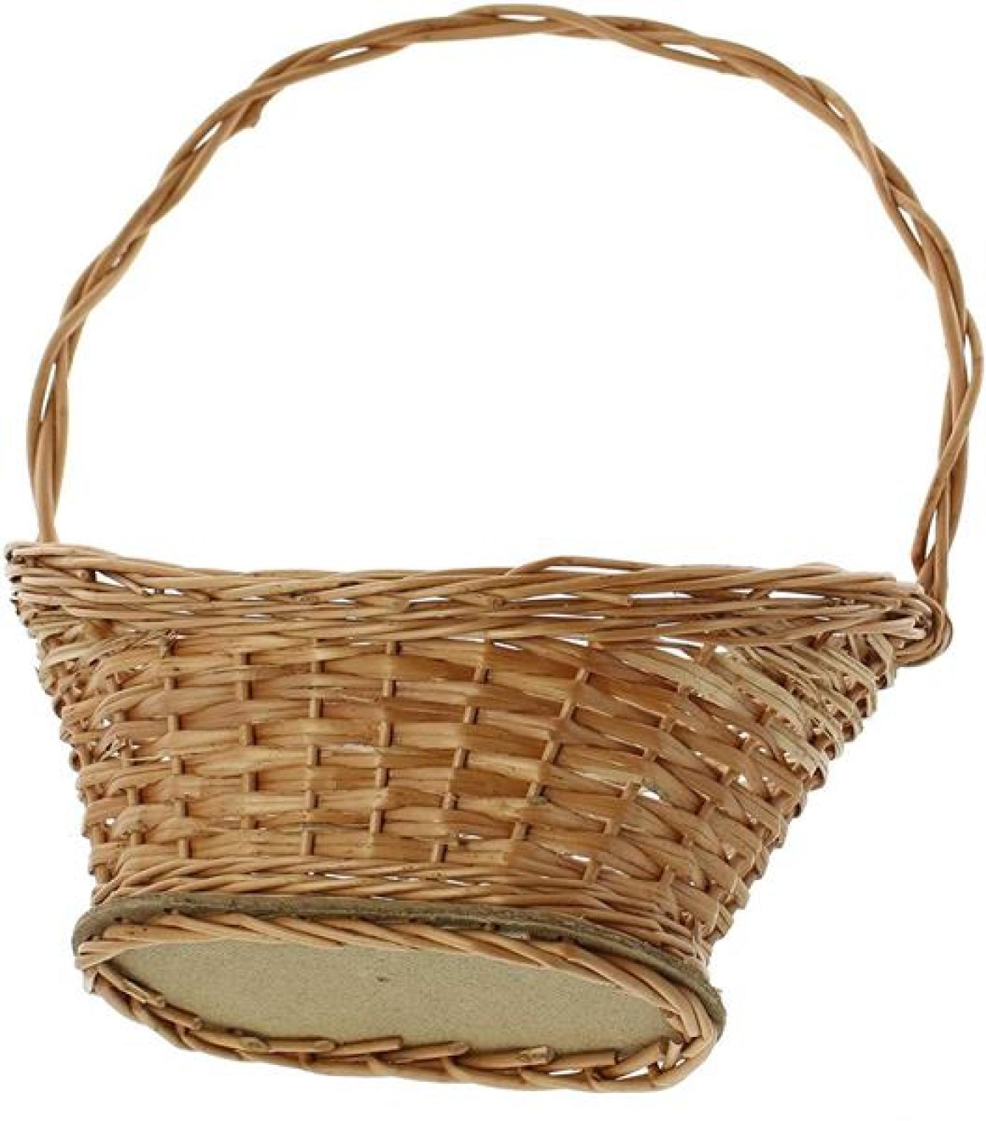 Präsentkorb "Natur" klein, aus Weide, Geschenkkorb leer, Henkelkorb, Weidenkorb