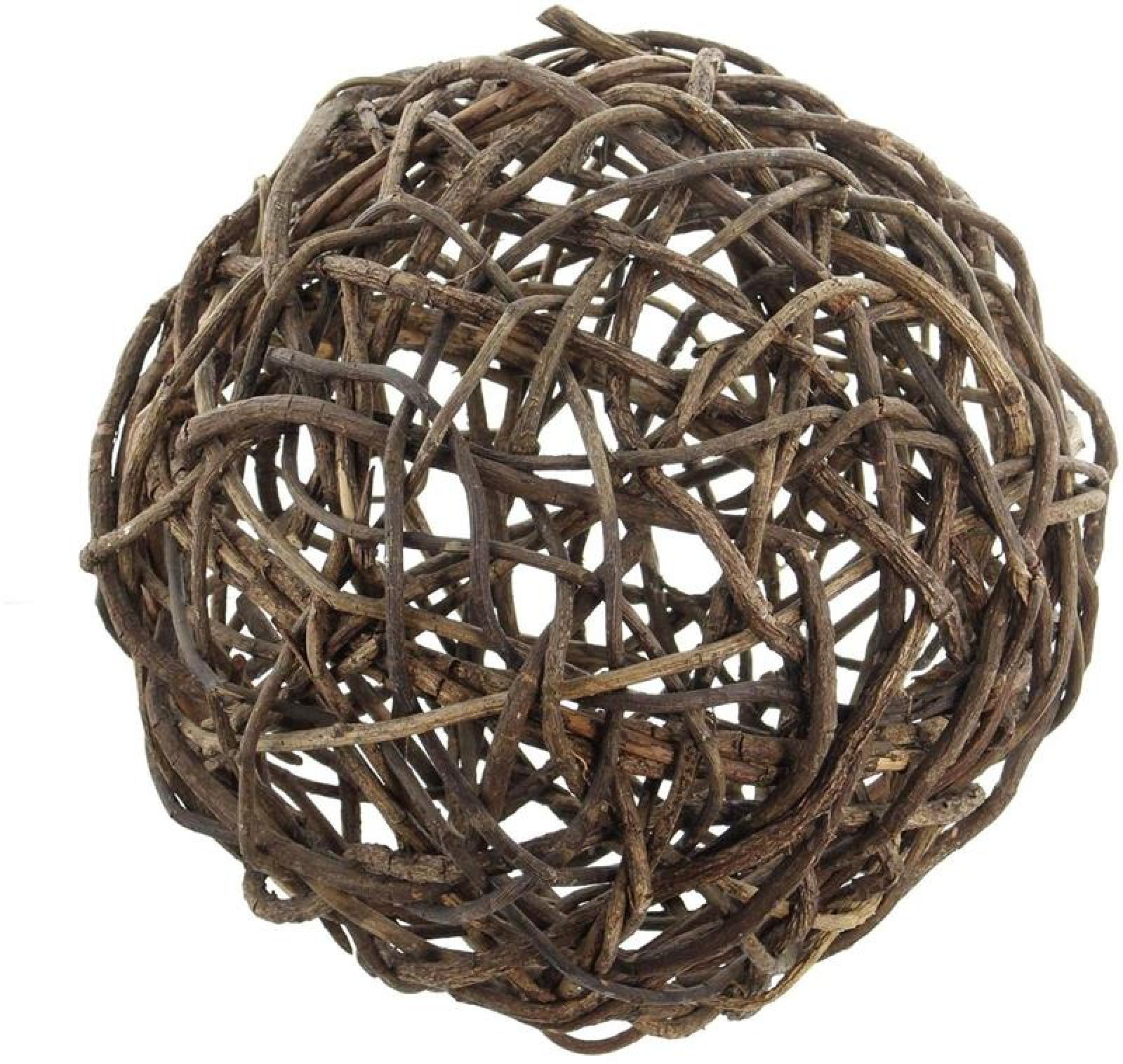 Dekokugel aus Rebenholz, Ø 40 cm, rustikal, Rebenkugel, Gartenkugel, Naturdeko für Wohnzimmer & Balkon, Gartendeko für Draußen
