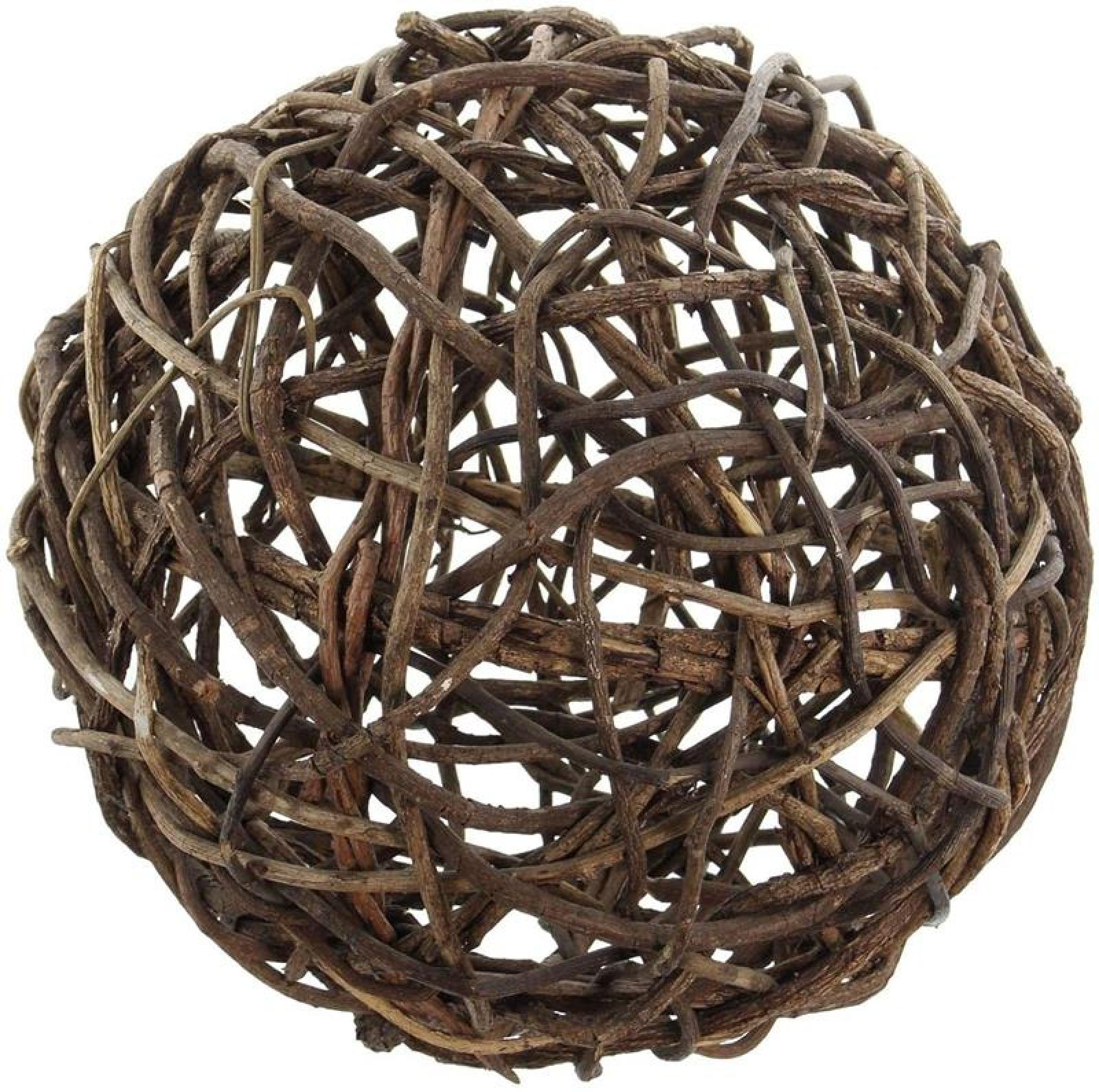 Dekokugel aus Rebenholz, Ø 40 cm, rustikal, Rebenkugel, Gartenkugel, Naturdeko für Wohnzimmer & Balkon, Gartendeko für Draußen