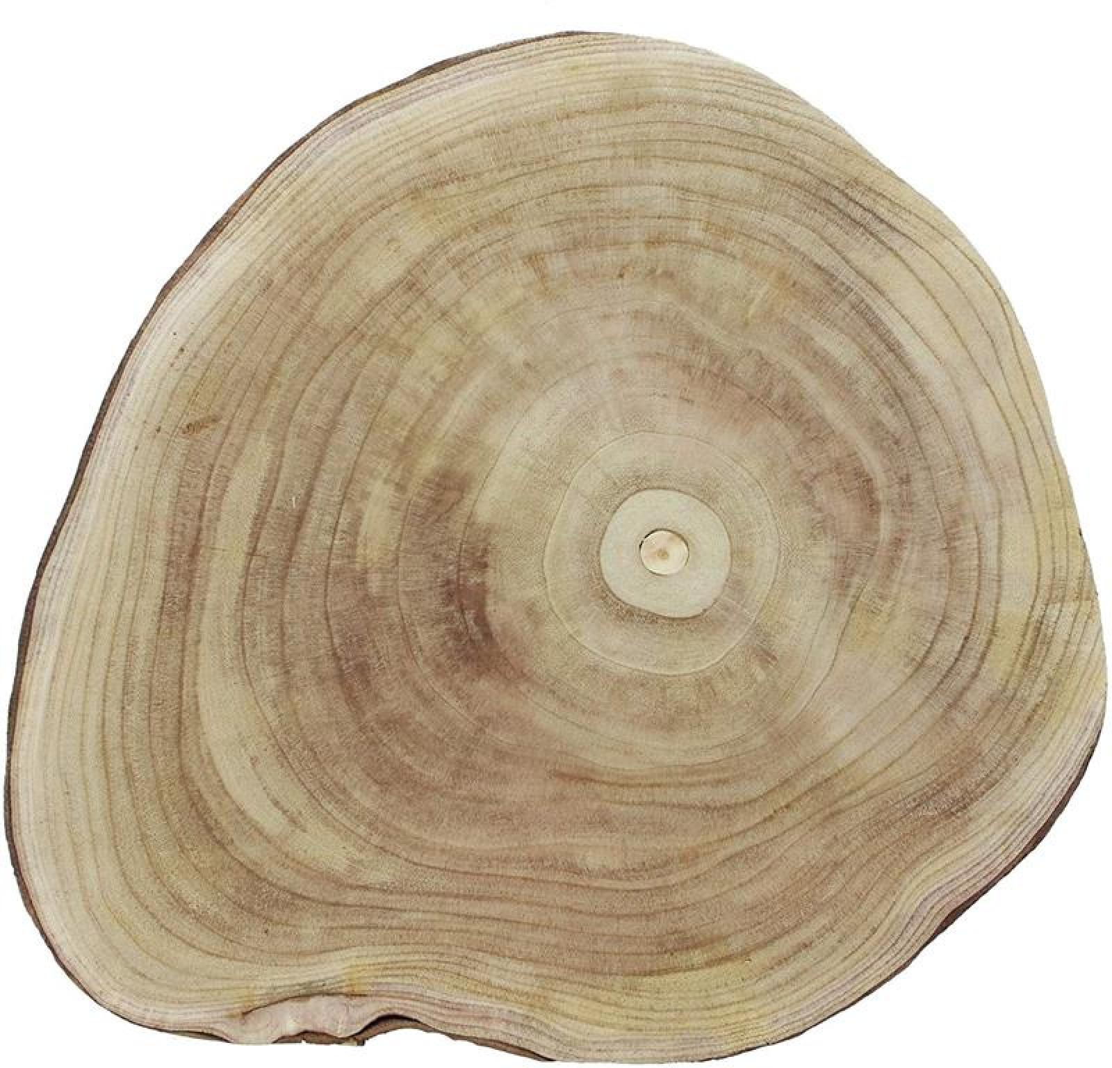Dekoscheibe "Wood" Ø 40 cm Baumscheibe aus Holz, Servierbrett, Kerzenboard
