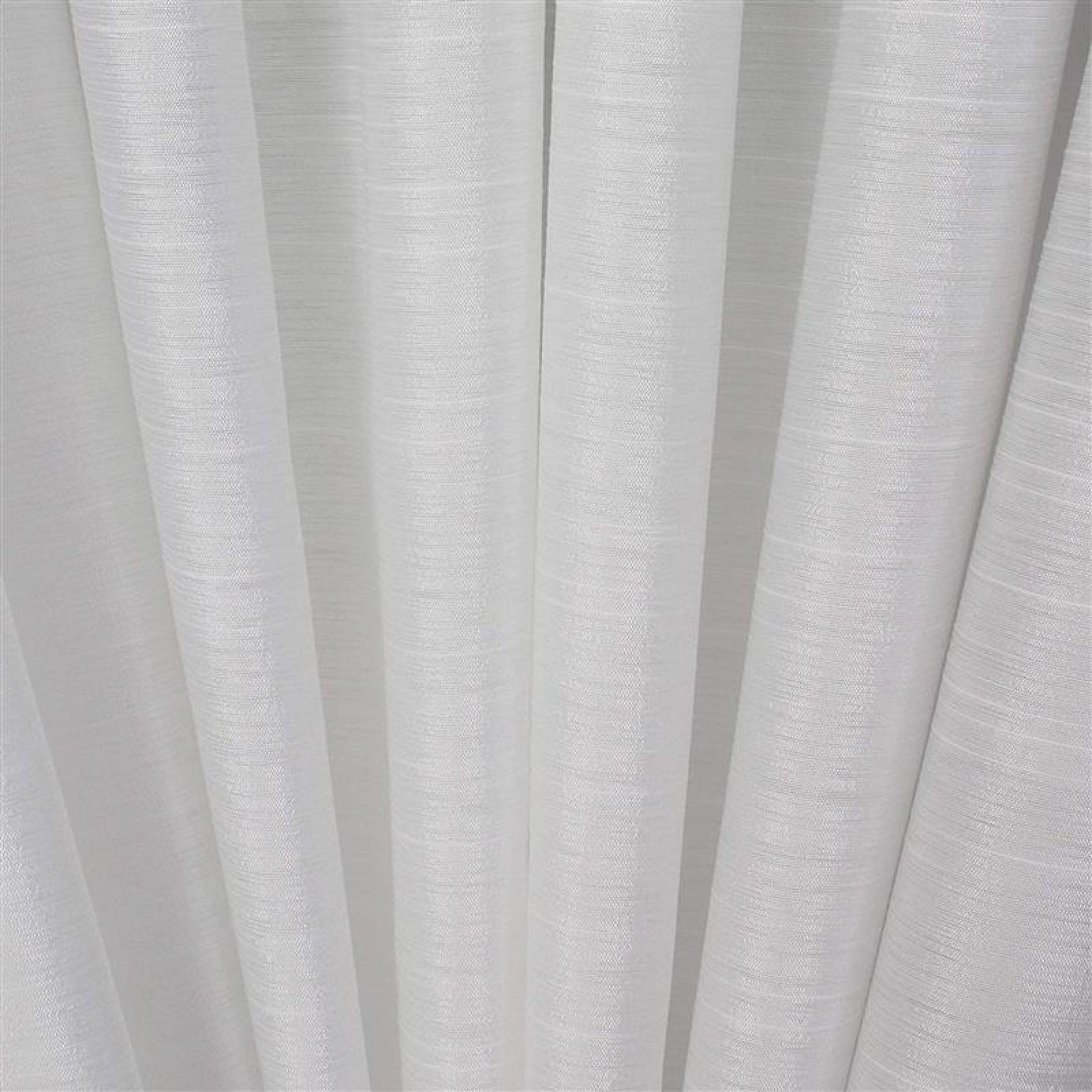 Dekoschal "Light" 140x245 cm, weiß, Schlaufenschal, Vorhang, Gardine