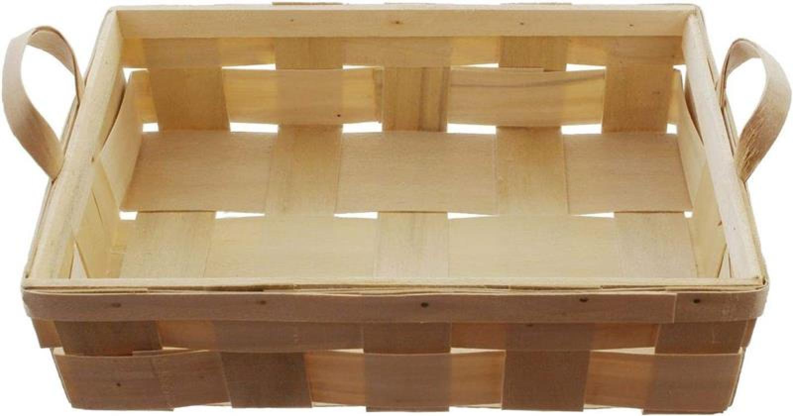 Obstkorb aus Holzspan, 34x23 cm, Obstschale, Erntekorb, Sammelkorb, Pilzkorb