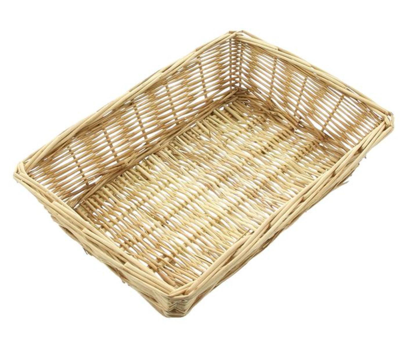 Brotkorb "Naturweiß" aus Weide, 32x22 cm, Obstkorb, Obstschale, Aufbewahrungskorb
