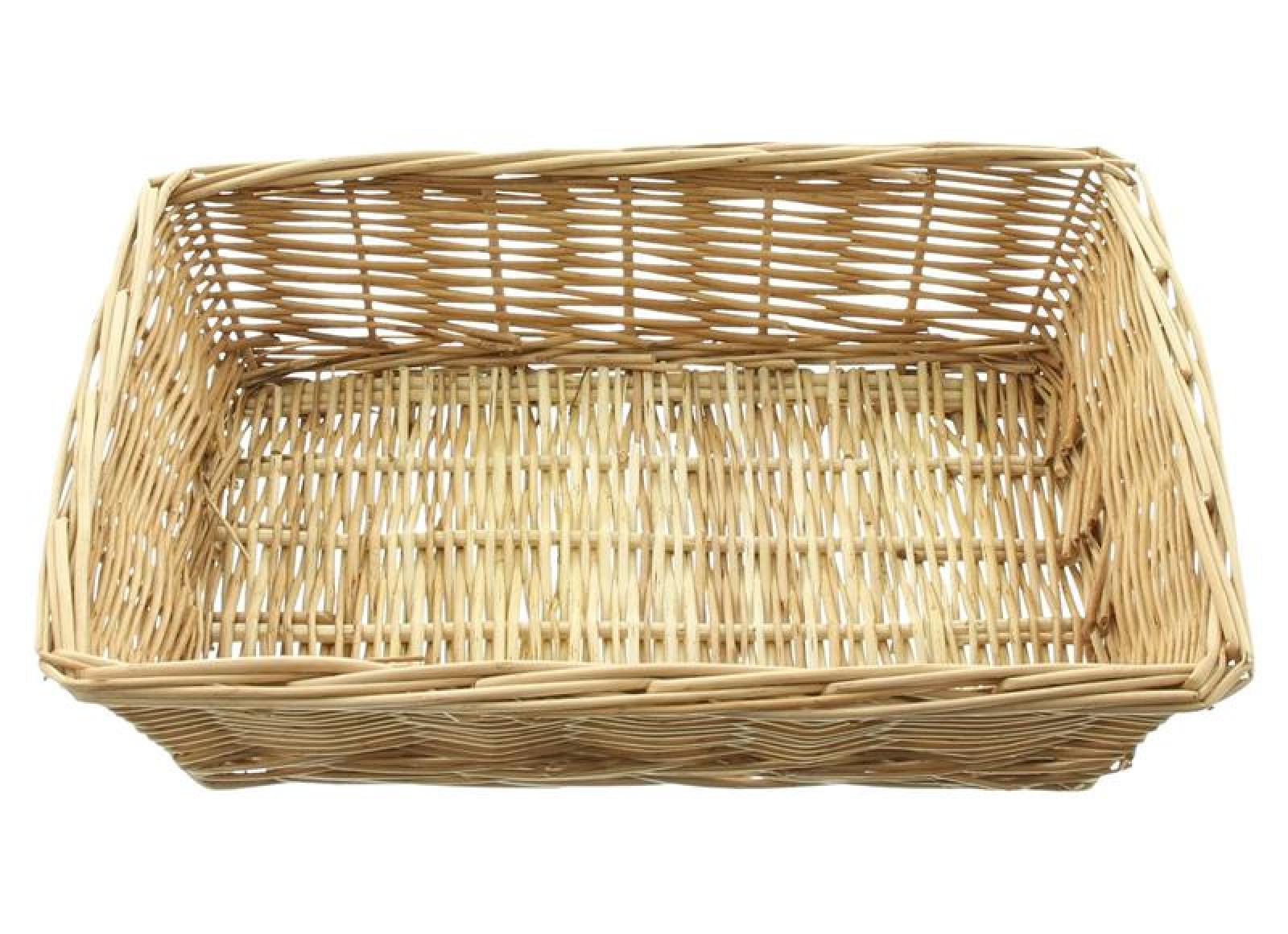 Brotkorb "Naturweiß" aus Weide, 32x22 cm, Obstkorb, Obstschale, Aufbewahrungskorb