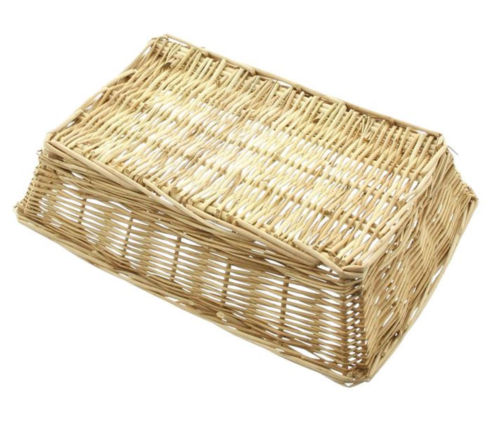 Brotkorb "Naturweiß" aus Weide, 32x22 cm, Obstkorb, Obstschale, Aufbewahrungskorb