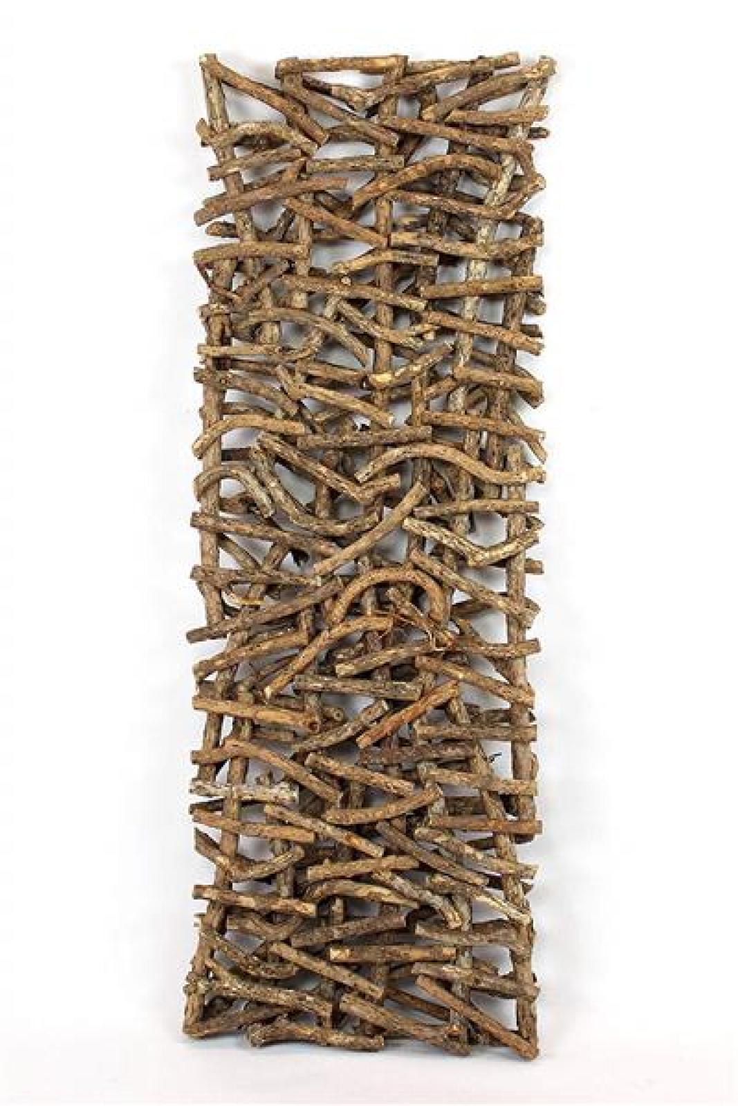 Deko-Objekt "Rustikal" aus Rattan & Holz, Raumteiler hängend, Paravent, Sichtschutz