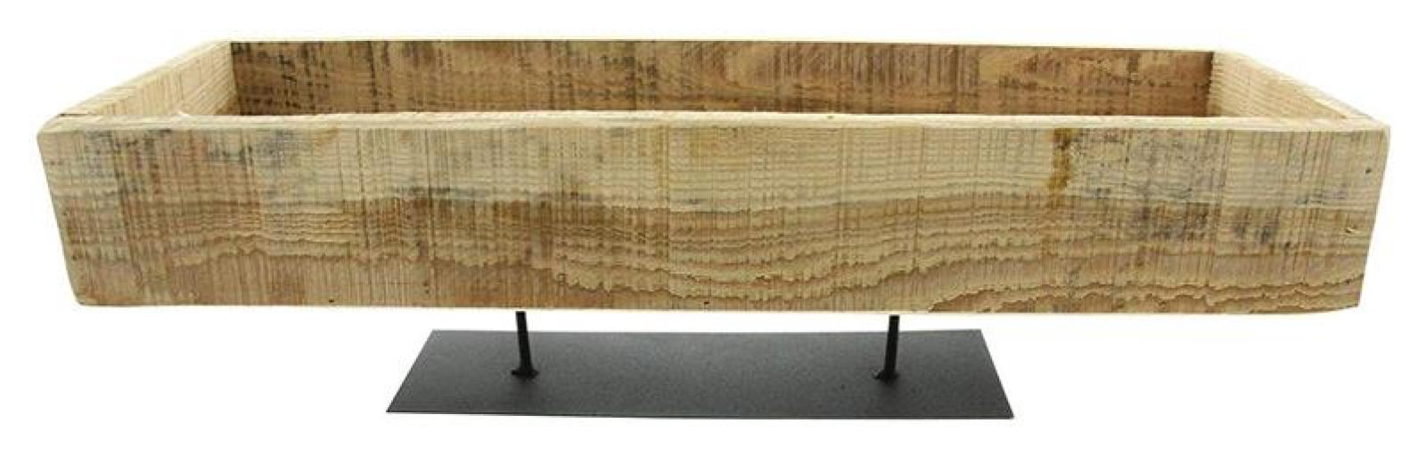 Dekoboard aus recyceltem Holz, 45x15x13 cm, rustikal, Kerzenboard, Dekoschale
