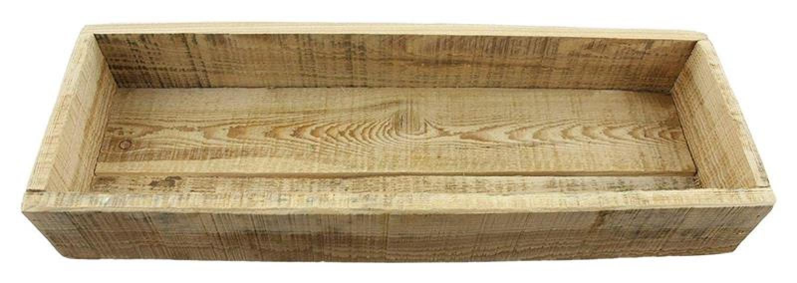Dekoboard aus recyceltem Holz, 45x15x13 cm, rustikal, Kerzenboard, Dekoschale