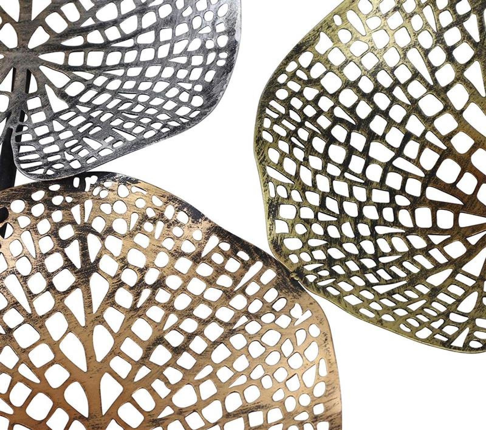 3D Wandbild "Lotus" aus Metall, 100x50 cm, Wandschmuck, Wanddeko, Metallbild, Deko-Objekt
