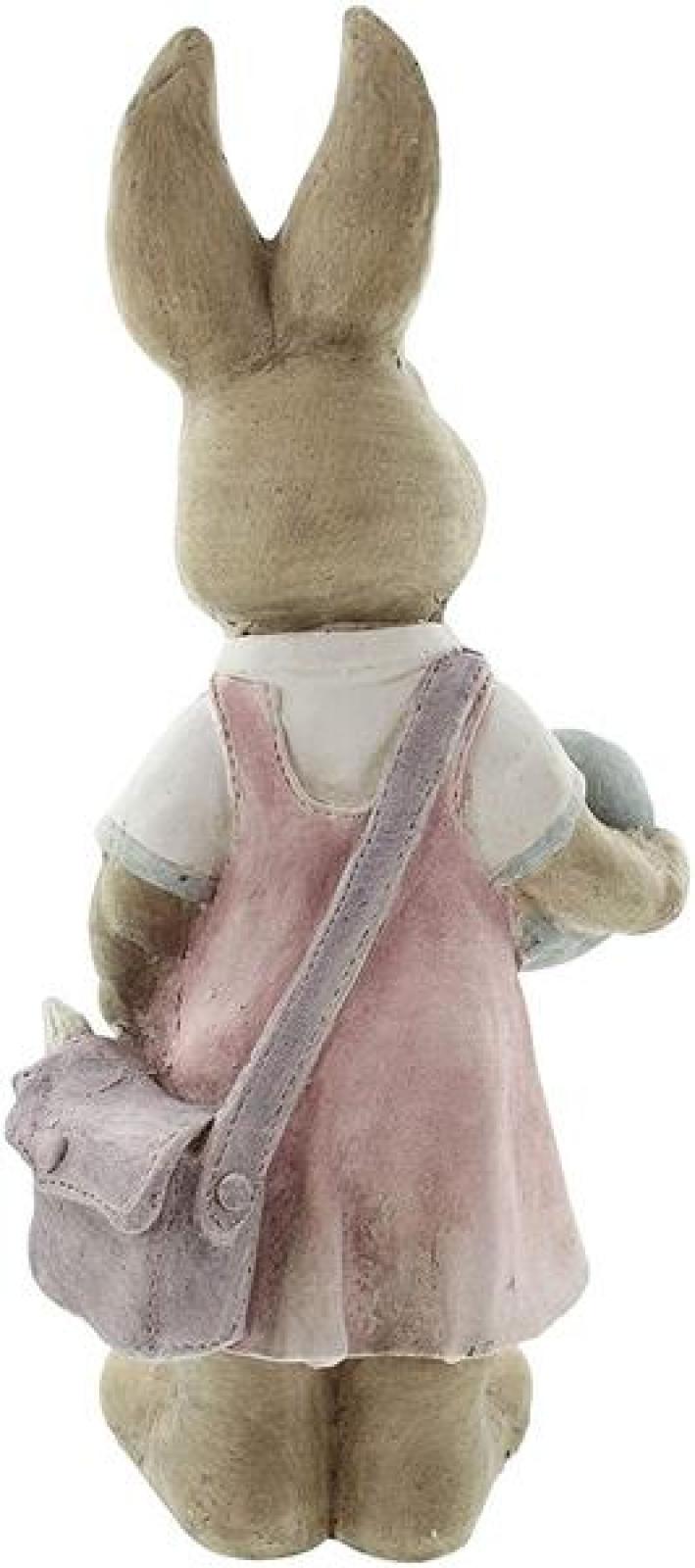 große Deko Häsin "Eiermaler" 48 cm hoch, Osterhase, Osterdeko