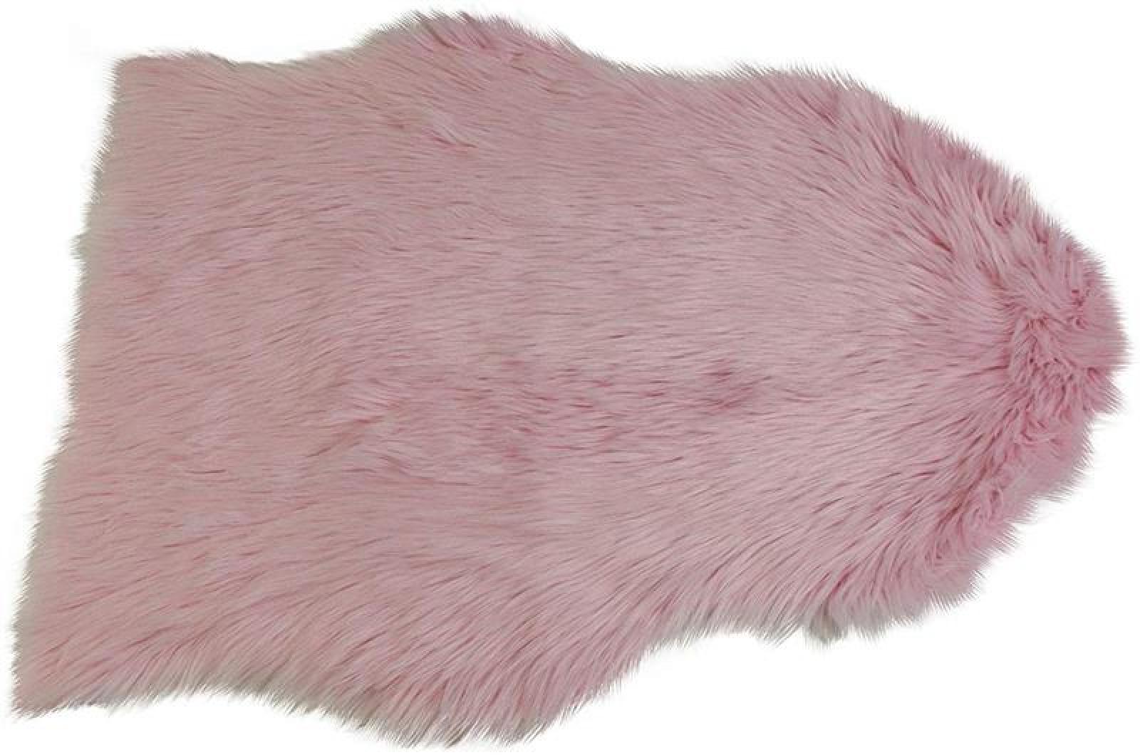 Kunstfell "Softpink" rosa, 65x90 cm, Dekofell, Teppich, Sitzauflage