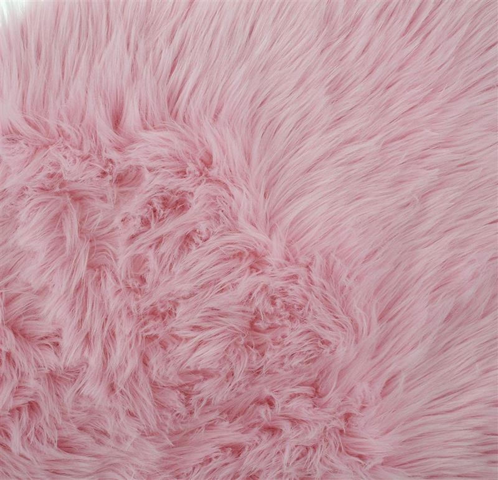 Kunstfell "Softpink" rosa, 65x90 cm, Dekofell, Teppich, Sitzauflage