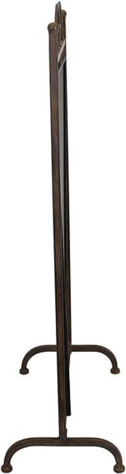 Tafel "Arabeske" aus Metall, Antik braun, Kreidetafel, Kundenstopper