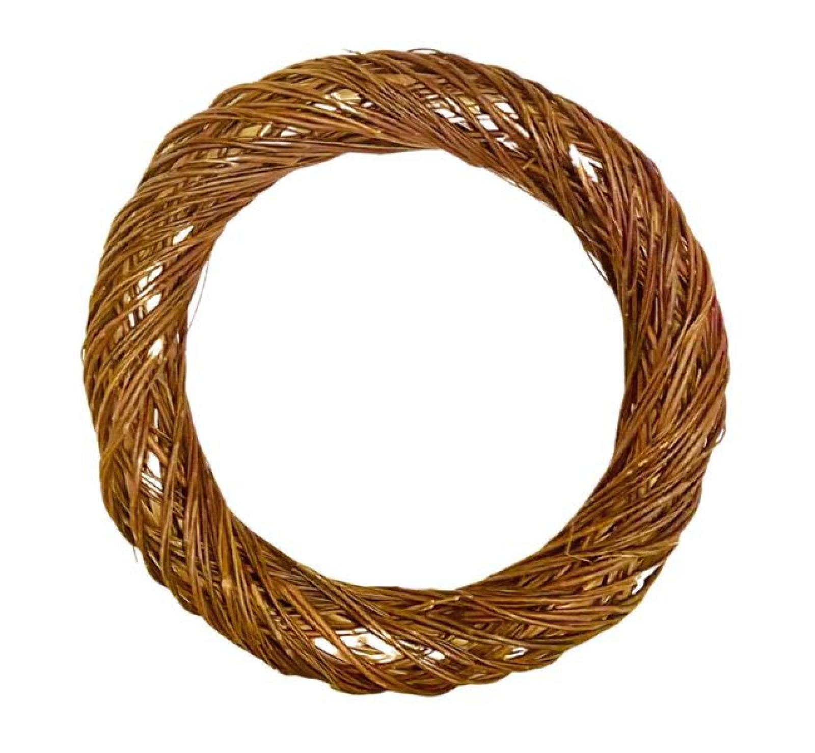 großer Reisigkranz Ø 47 cm, Dekokranz für Drinnen & Draußen, Türkranz, Naturkranz, Wandkranz