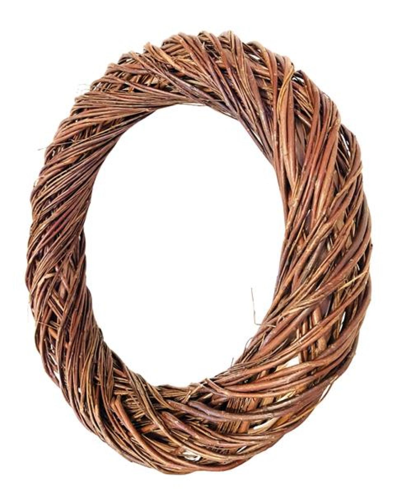 großer Reisigkranz Ø 47 cm, Dekokranz für Drinnen & Draußen, Türkranz, Naturkranz, Wandkranz