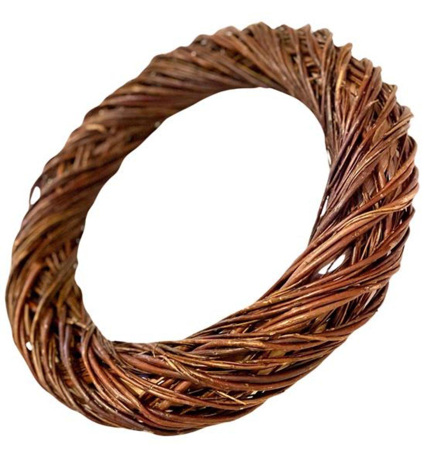großer Reisigkranz Ø 47 cm, Dekokranz für Drinnen & Draußen, Türkranz, Naturkranz, Wandkranz
