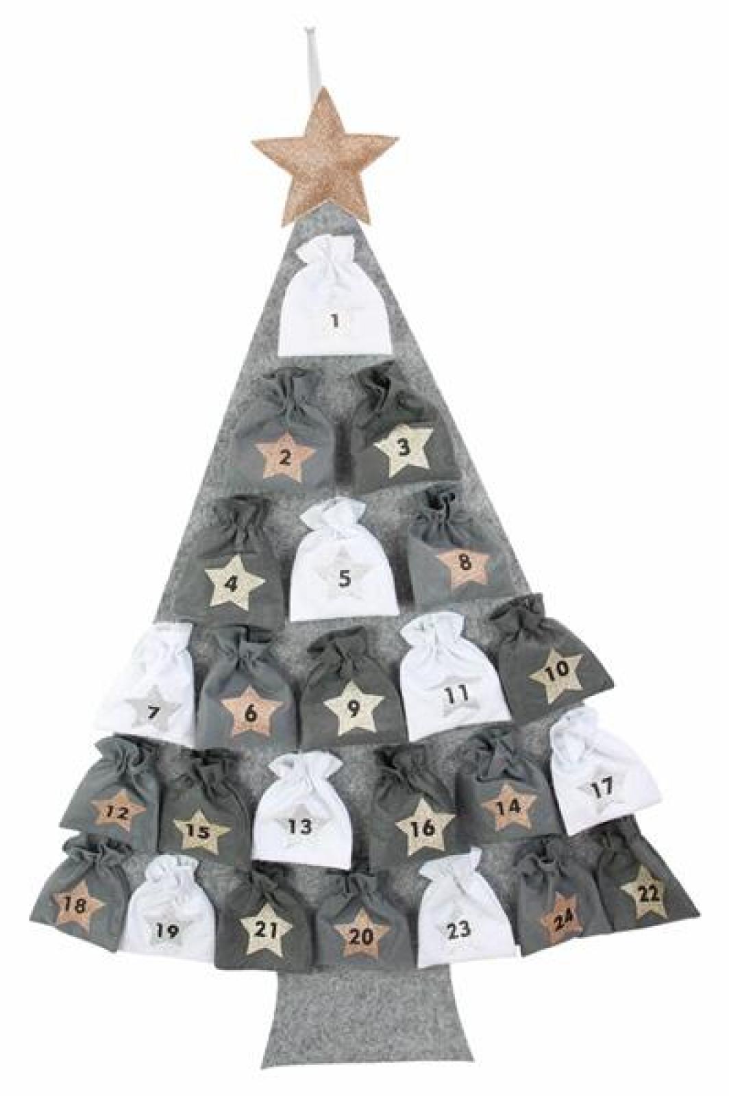 Adventskalender "Tannenbaum" aus Filz zum Befüllen, DIY Weihnachtskalender