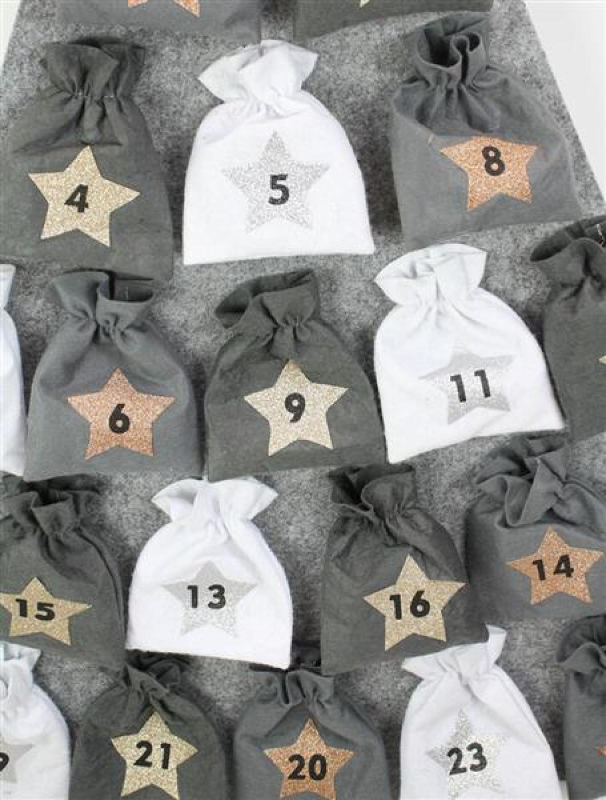 Adventskalender "Tannenbaum" aus Filz zum Befüllen, DIY Weihnachtskalender