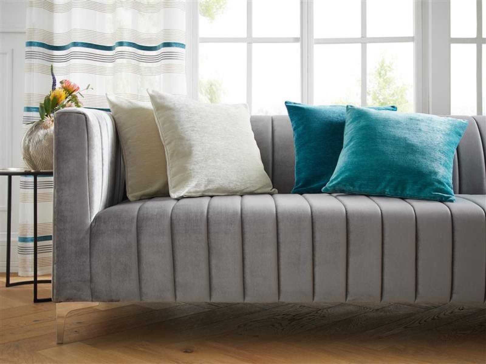 Kissenhülle "Offwhite", 2er Set, 45x45 cm, weicher Kissenbezug für Sofa, Couch