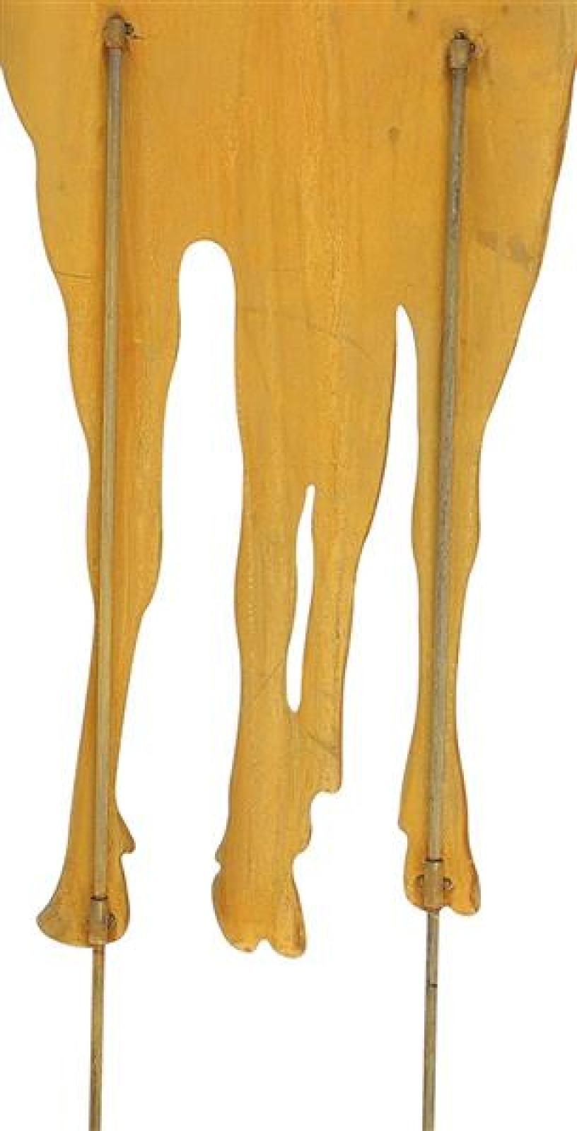 großer Gartenstecker "Hirsch" aus Metall in Rost Optik, 112 cm hoch, Dekostecker, Gartendeko für Draußen