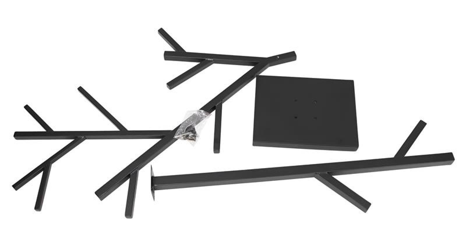 Garderobe "Baum" aus Metall, schwarz, 180 cm hoch, Standgarderobe, Flurgarderobe stehend