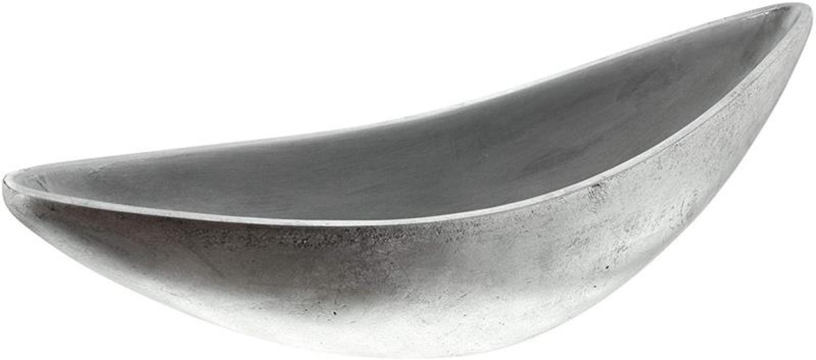 große Pflanzschale "Silber" 60 cm lang, Pflanzgefäß im Antik Look, Blumenschale, Pflanzgefäß, Dekoschale