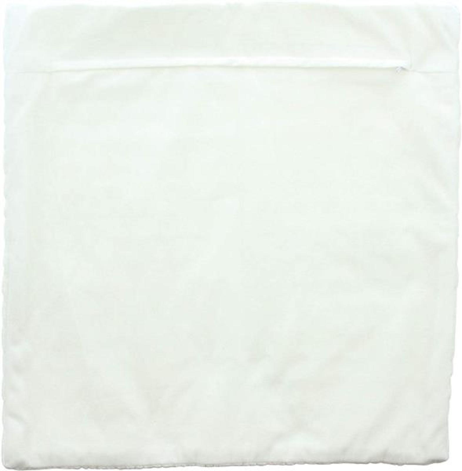 Kissenhülle "Zopfmuster" in creme, 45x45 cm, samtig weich, Kissenbezug mit Strickmuster, Zierkissenbezug
