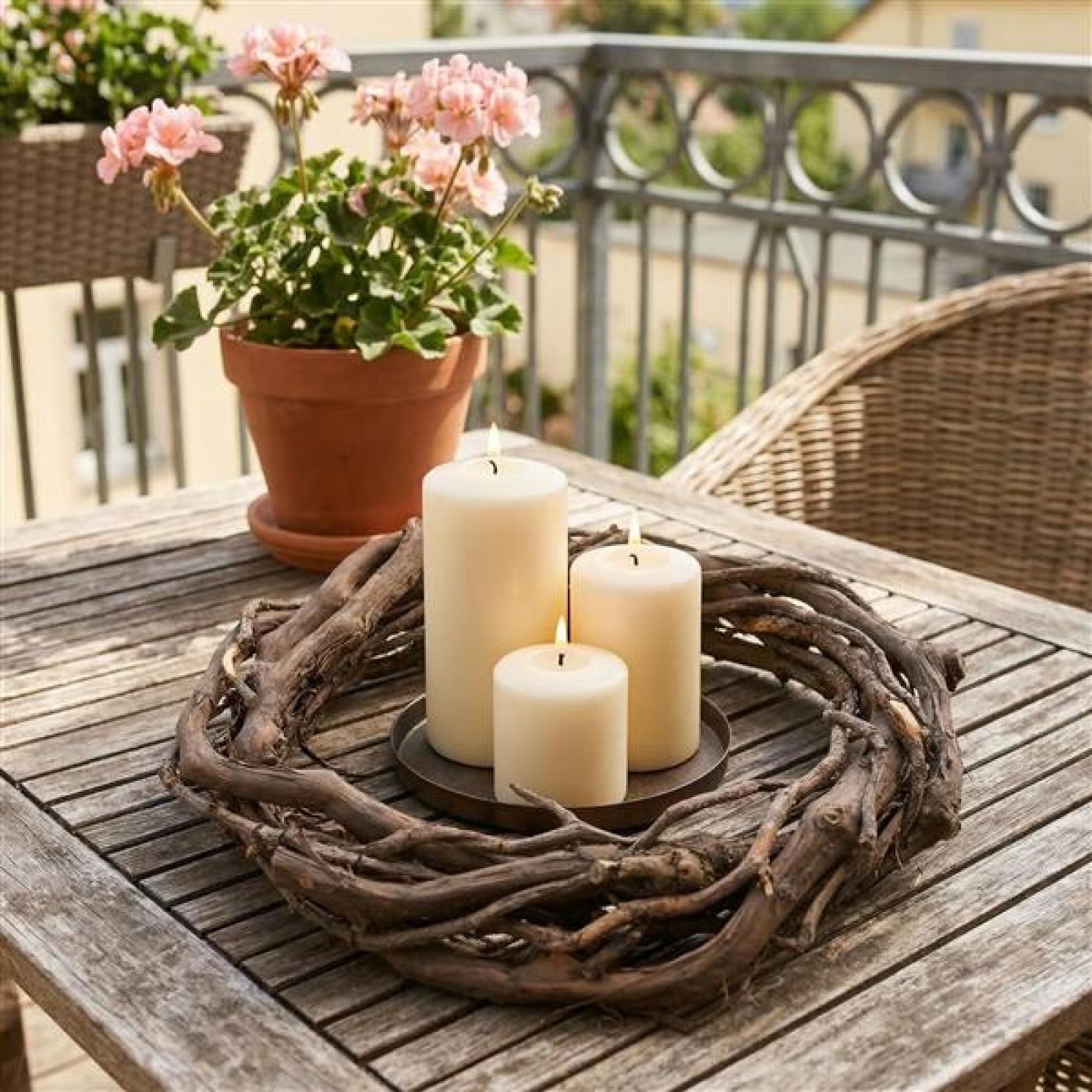 Dekokanz "Weinrebe" aus Rebenholz, Ø 35 cm, Naturkranz, Tischkranz, Wandkranz, Türkranz