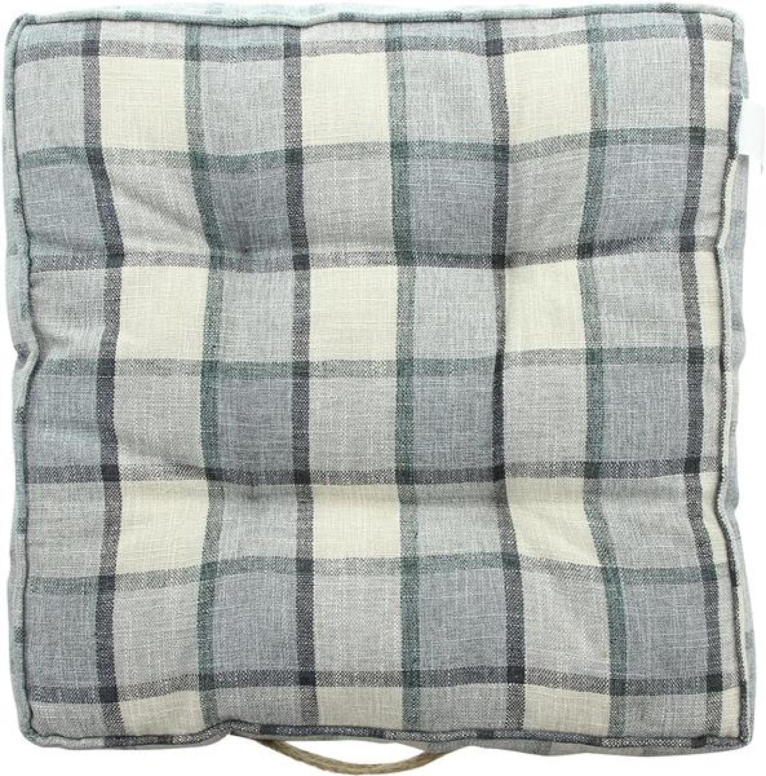 Bodenkissen "Karo-Style" 45x45 cm, 8 cm hoch, Sitzkissen, Palettenkissen, Stuhlkissen