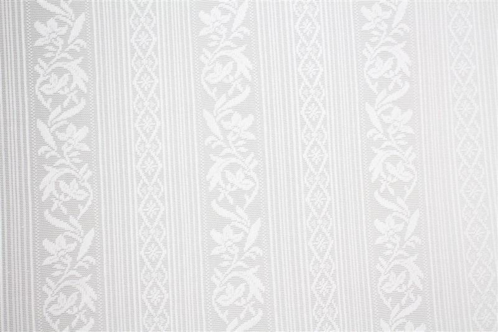 Vorhang "Romantique" in weiß, 140x245 cm mit Stickerei, Stangendurchzug, Dekoschal, Wohnzimmer Gardine