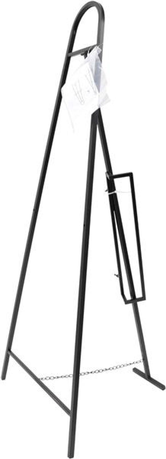Staffelei "Modern" aus Metall, matt schwarz, 115 cm hoch, Kundenstopper, Bilderständer, Dreifuss, Malstaffelei