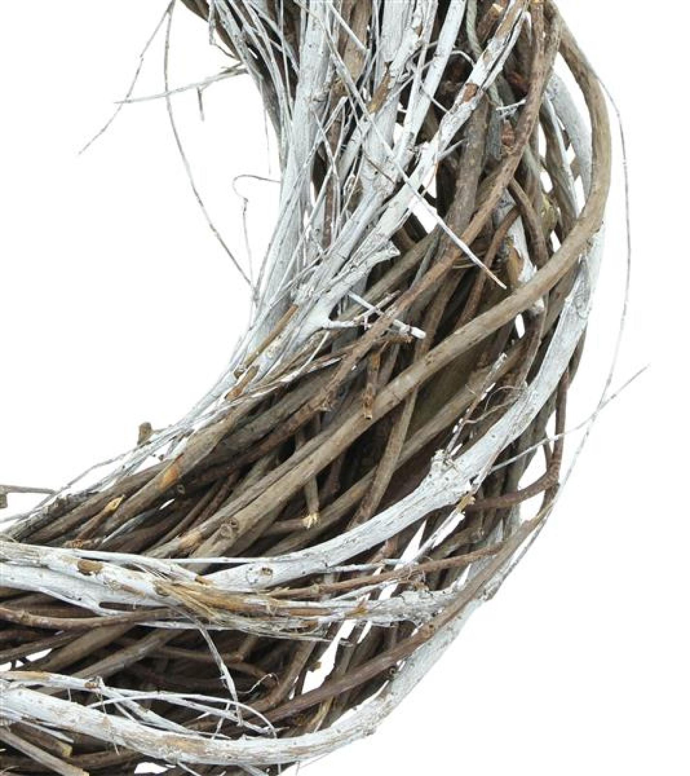 Dekokranz "Rustikal" Ø 30 cm, Magnolien & Ulmen Zweige, Wandkranz, Türkranz, Tischkranz